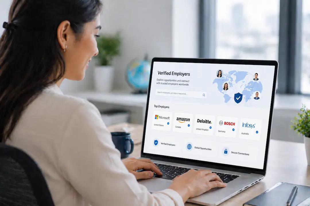 Connect With Verified Employers Abroad